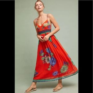 Maeve Ikebana Anthropologie Floral Dress